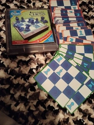 Thinkfun Solitaire Chess Board Game Logic Puzzle Solo Player 2010 Complete - Image 1 of 4