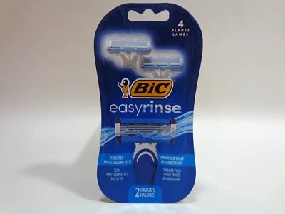 2 maquinillas de afeitar desechables Bic EasyRinse para hombre Foto 1 de 4