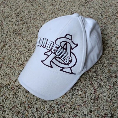 Arizona State Sun Devils White Baseball Dad Hat Cap Unisex Medium Large NCAA - Image 1 of 4