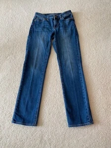 Lands End Jeans Women's Denim Size 2 Straight Leg Blue - Picture 1 of 5