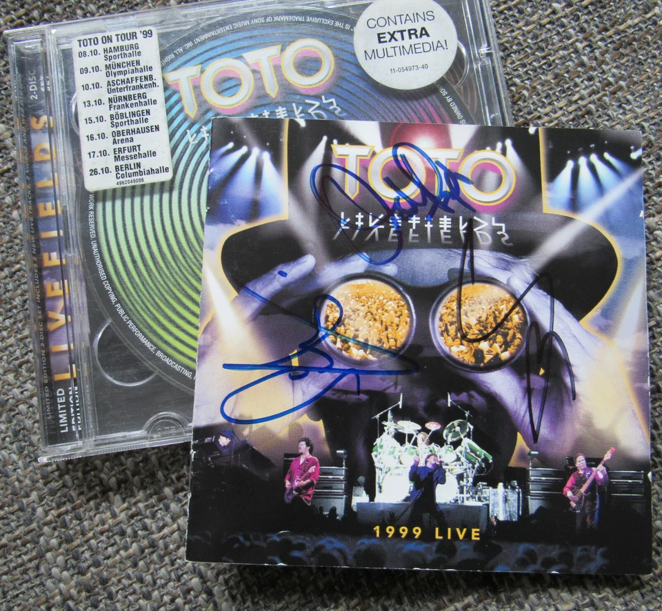Doppel-CD TOTO - Livefields 99 / signiert Steve Lukather David Paich S.Phillips - Bild 1 von 1