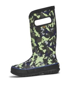 Bogs Outdoor Boots Boys Camo Texture Rubber Black Multi 73320 - Picture 1 of 1