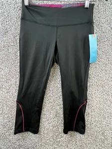 New Balance Women's S Black|Pink Athletic Cropped Leggings Yoga Athletic Pants - Picture 1 of 9