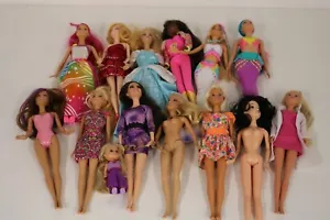 BARBIE Dolls Job Lot X 13 Plus Shelly Various Outfits & Styles Inc Mermaids #AT - Picture 1 of 12