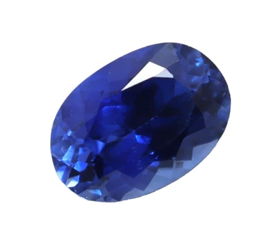 6.20 Ct Natural Blue Sapphire Oval Cut Flawless Ceylon Certified Loose Gemstone - Image 1 of 4