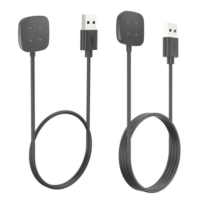 MARKENLOS Cable de Carga USB Magnético para Fitbit Versa 4/3 / Fitbit Sense 2/1