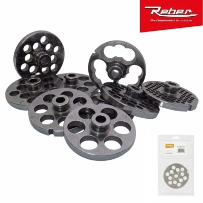 Piastra acciaio TC 22 4714 A Reber tritacarne 4 8 10 12 14 16 mm - Rotex