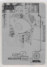 2017-18 O-Pee-Chee Platinum Printing Plate Black 1/1 Dustin Byfuglien #72 1q2