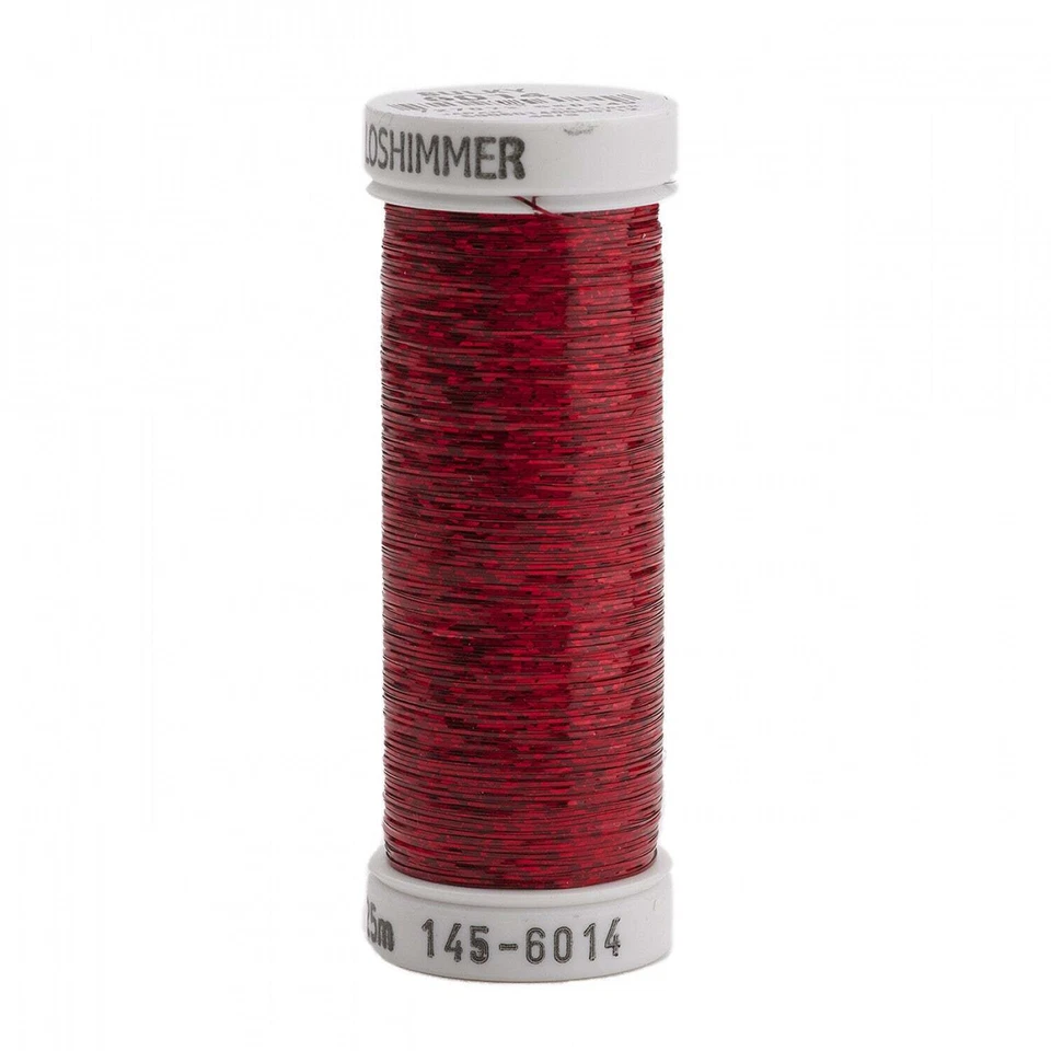 145HS-6014 - Sulky - Holoshimmer Polyester Metallic Thread 250yds Christmas Red - Image 1 of 1