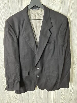 Chaqueta de traje para hombre Saks Fifth Avenue Negra 100% Cachemira - Hombres Negro Talla 44 Foto 1 de 4