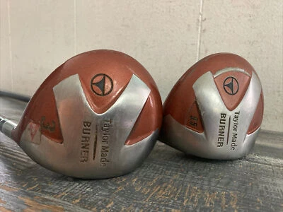 TaylorMade RH 9.5 Burner Driver & 3 Wood  - Bubble Shaft S-90 - Image 1 of 4