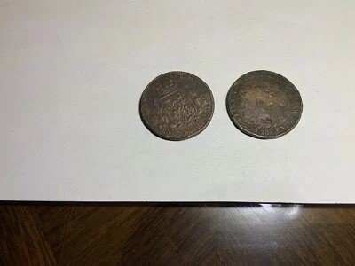 SPAIN 25 CENTS DE REAL 1860 - Image 1 of 4