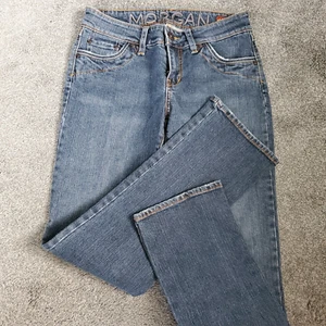 Women's Delia's Morgan Straight Leg Dark Faded Cotton Blue Jeans Size 4 S - Picture 1 of 4