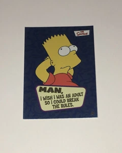 Topps 2002 Simpson Card Foil #46 Bart I Wish I Was An Adult - Bild 1 von 2