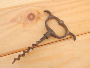 Original Antique 19th Century Iron Wine bottle Opener Corkscrew - Bild 1 von 12
