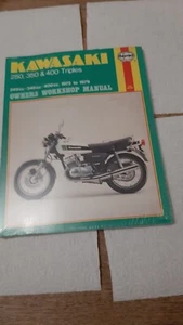 KAWASAKI 250 350 & 400 triples HAYNES WORKSHOP MANUAL 134 CLEAN COND FREE P&P - Picture 1 of 1