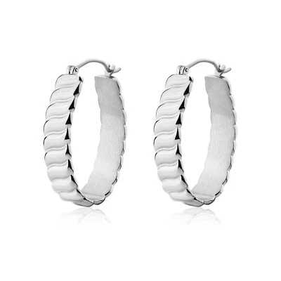 SAGAPO ORECCHINI Torchon Ovali Pendenti Donna In Acciaio Sagapò SHK57 S’agapo - Immagine 1 di 4