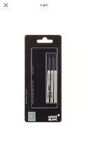 MontBlanc Ballpoint Pen Refill Medium Point Mystery Black RETAIL 3 Pack