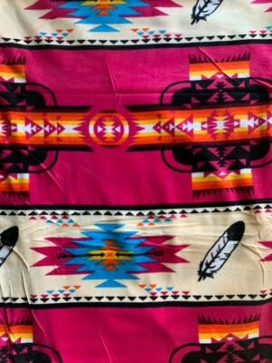 southwestern design kids size fleece blanket - Image 1 of 2