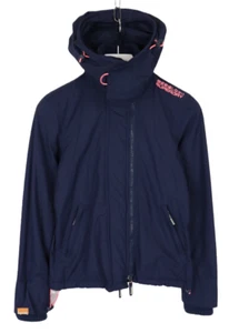 Superdry The Windcheater Jacke Damen XS mit Kapuze Zwei Weg Doppellagig Zip - Bild 1 von 11