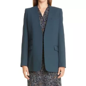Blazer de lana Lafayette 148 NY Digby talla 4 chaqueta gris precio de venta sugerido por el fabricante $898 nuevo con etiquetas - Imagen 1 de 11