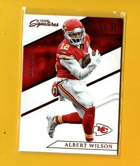 D16361  2016 Prime Signatures Prime Proof Red #47 Albert Wilson CHIEFS #93/149 - Image 1 of 1