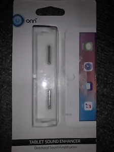 ONN ONC17TA002 Tablet Sound Enhancer Directional Sound Amplification - White - Picture 1 of 2