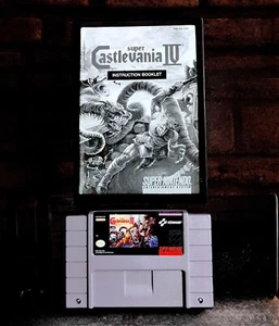Super Castlevania IV Super Nintendo SNES Authentic w/ Instruction Book - Picture 1 of 7