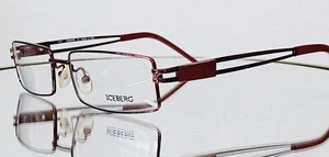 Originale ICEBERG Eyeglasses IC06304 07/07 BROWN NEW Metal 52-16-135 VINTAGE - Picture 1 of 11