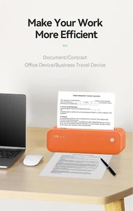 Imprimante thermique portable sans encre - Compatible IOS/Android/PC et Mac - Zdjęcie 1 z 7