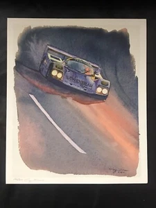 Porsche 962 Daytona edición limitada estampado de autenticidad deslizándose en la oscuridad Greg Davis - Imagen 1 de 17