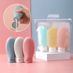 Travel Size Silicone Squeeze Bottles (4PCS, 60ml) for Toiletries & Liquids - Picture 1 of 24
