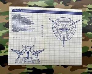 Battle Barge 1987 G.I. JOE COBRA Blueprints Instructions Vintage Original - Picture 1 of 2