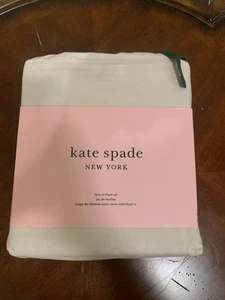 Juego de sábanas Kate Spade New York Twin XL rosa algodón percal India Nuevo - Imagen 1 de 6