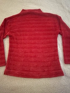 Rafaella Sweater Top Womens Size XL Red 3/4 Sleeve Pullover - Picture 1 of 7