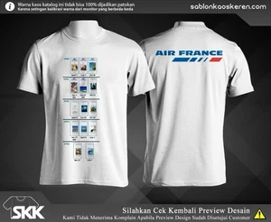 T shirt Air France Orario unisex tutte le taglie dalla S alla 5XL - Foto 1 di 1