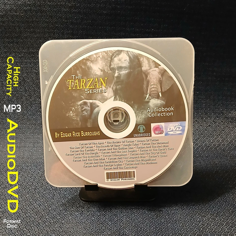 The TARZAN Series By Edgar Rice Burroughs - 24 MP3 Audiobook Collection - Image 1 of 1