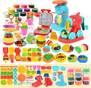 59 PCS 3 in 1 Dough Sets for Kids Ages 3-4-8, Art Crafts Tools Kit,... - Picture 1 of 8