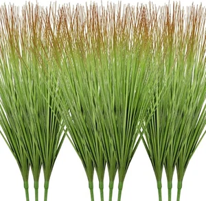 Geosar 10 Pack Artificial Plants 27 Inch Tall Onion Grass Greenery Fake Green - Picture 1 of 7