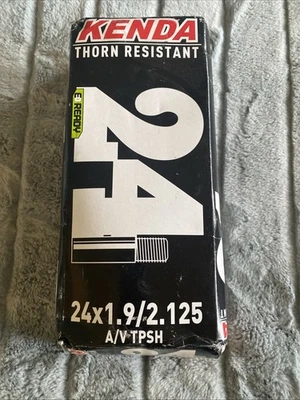Kenda Bike Tube Thorn Resistant 24 x 1.9 / 2.125 A/V TP SH NEW in box 0478531385 - Image 1 of 4