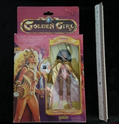 Golden Girl Onyx VTG 1984 Galoob Action Figure Guardians Of The Gemstones - Image 1 of 4