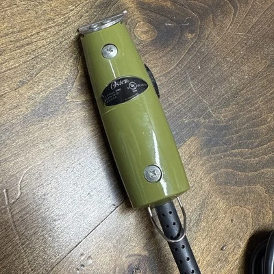 Oster T-Finisher Professional Olive Green Limited Edition Trimmer Used Rare - Image 1 of 4