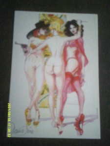 2 EX LIBRIS DENIS SIRE AUTO UND PIN UP SCHILDER - Bild 1 von 2