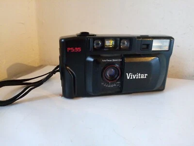 Vivitar Auto Focus PS:35 35mm Film Camera Point & Shoot works not film tested - Image 1 of 4