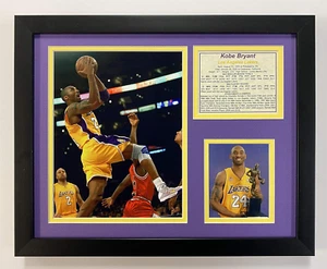 "Kobe Bryant Gold Jersey Framed Photo Collage, 11 X 14-Inch, Black - Picture 1 of 12