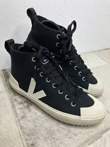 VEJA Scarpe da ginnastica classiche alte nere Nova tela UK 5 - Foto 1 di 11