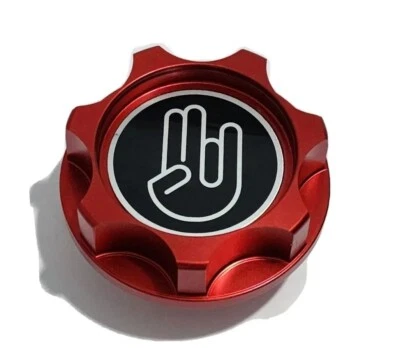 GARGANTILLA DE TAPA DE LLENADO DE ACEITE DE MOTOR ROJO MANO PARA TRD SCION XB TC YARIS RAV4 JDM Foto 1 de 4