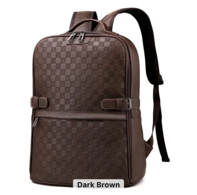 Stilvoller wasserdichter Rucksack aus Kunstleder,Rucksack für Laptop und Alltag - Bild 1 von 3