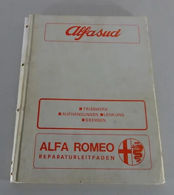 Manual de Taller Alfa Romeo Alfasud Motor Caja de Cambios Embrague St. 12/1972 - Imagen 1 de 3