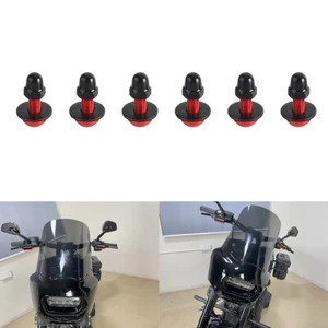 6Pcs Red T25 Front Fairing Windshield Bolts Screw For Harley Sportster MEM7451 - Picture 1 of 10